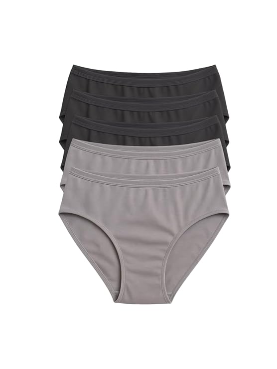 Women’s Cotton Hipster Panties – Mid Waist ( pack of 5 )