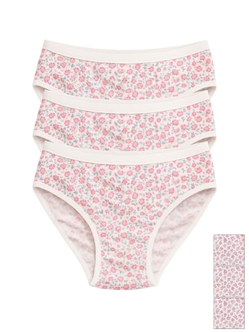 Mid Waist Cotton Hipster Panties (Pack of 3)