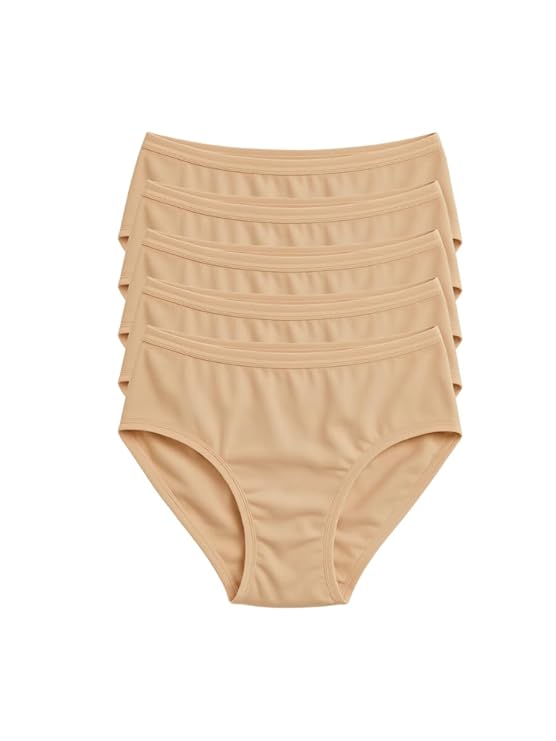 Women’s Cotton Hipster Panties – Mid Waist ( pack of 5 )