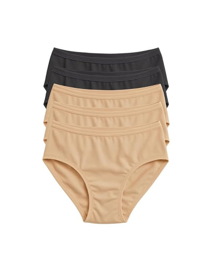 Women’s Cotton Hipster Panties – Mid Waist ( pack of 5 )