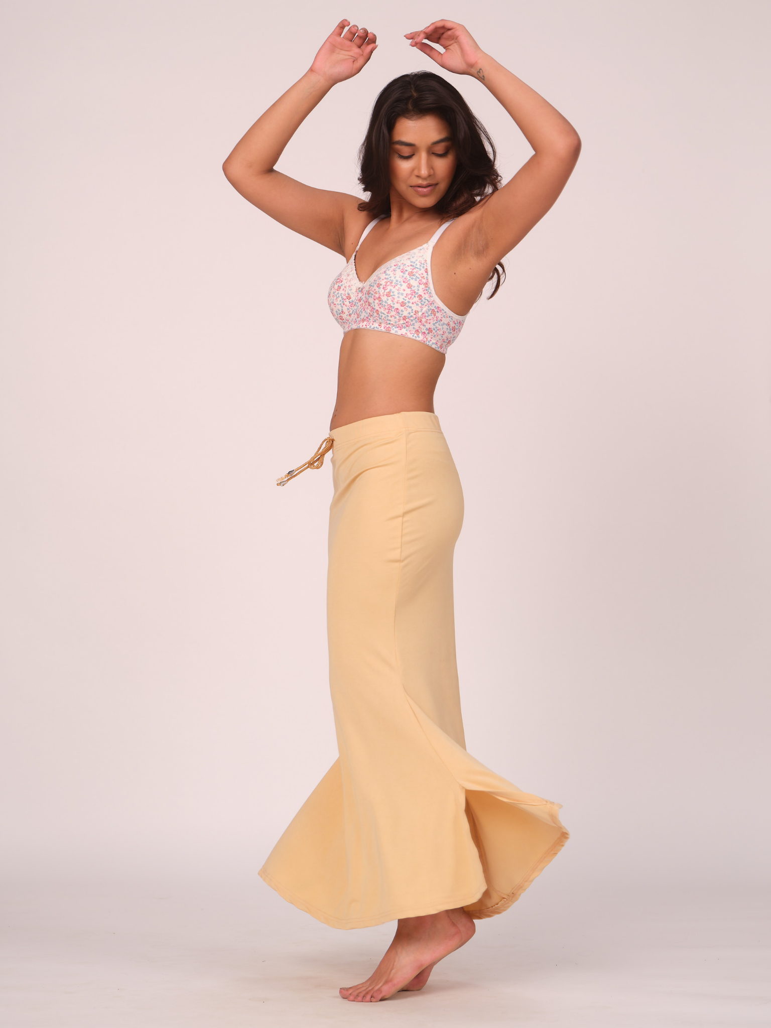 Munns & Mars Saree Shapewear Polyester Fish Cut - Beige