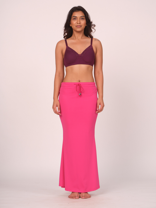 Munns & Mars Saree Shapewear Polyester Fish Cut - Pink