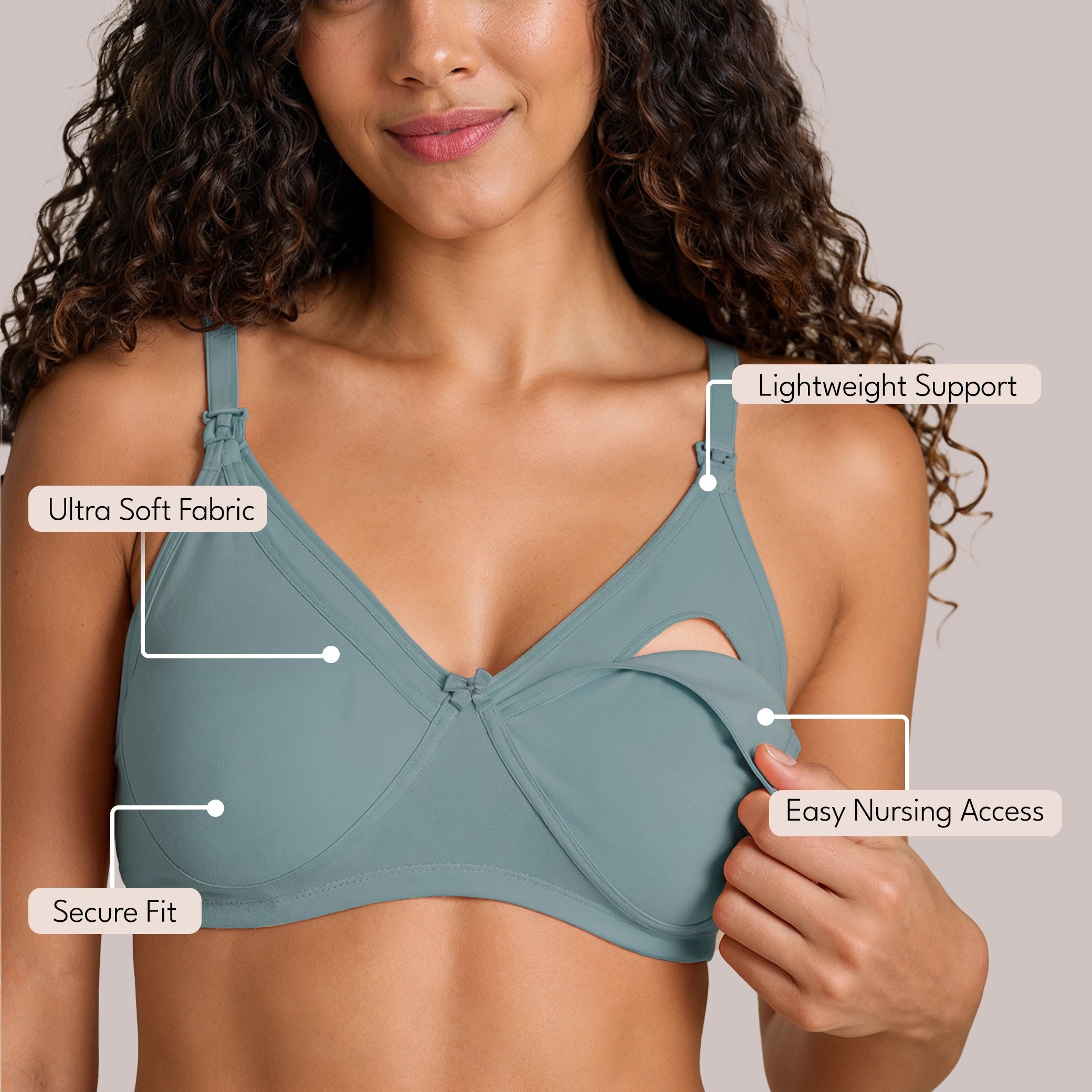 Munns & Mars Pack of 3 Womens Maternity Bra