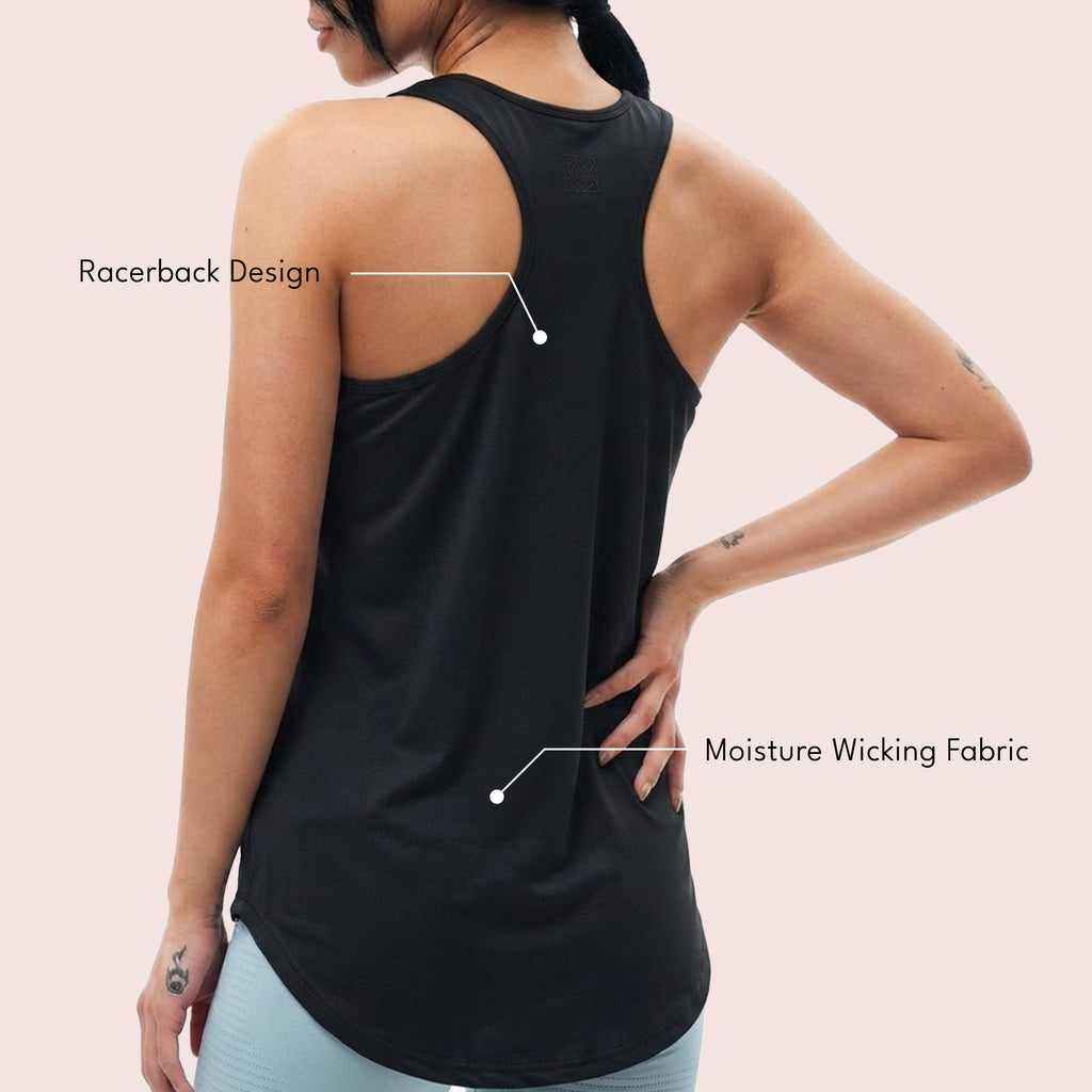 Munns & Mars Womens Activewear Racerback Tank Top for Women