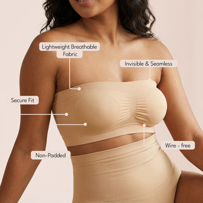 Munns & Mars Womens Seamless Non-Padded Tube Bra