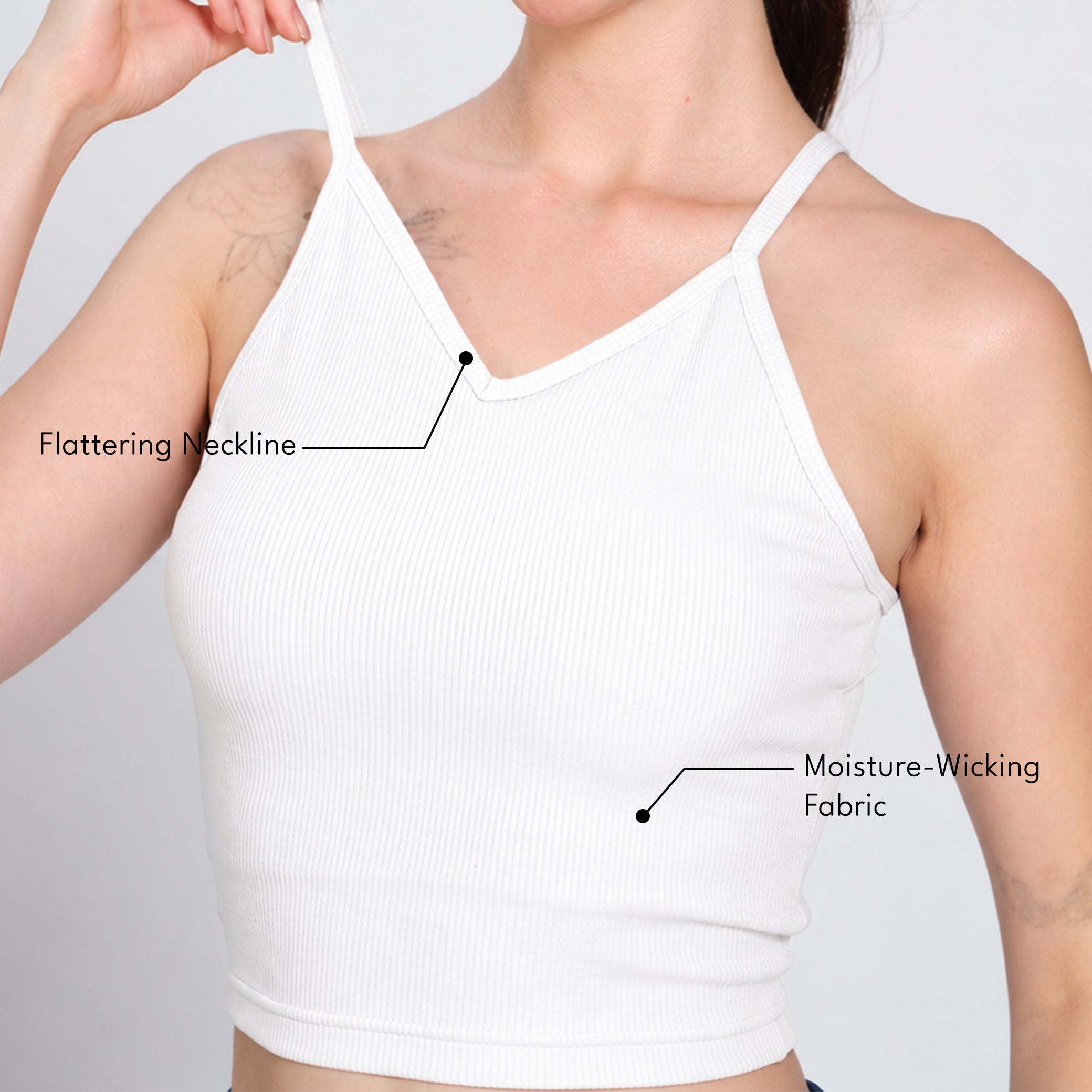 Munns & Mars Womens Casual Wear Spaghetti Strap Tank Top