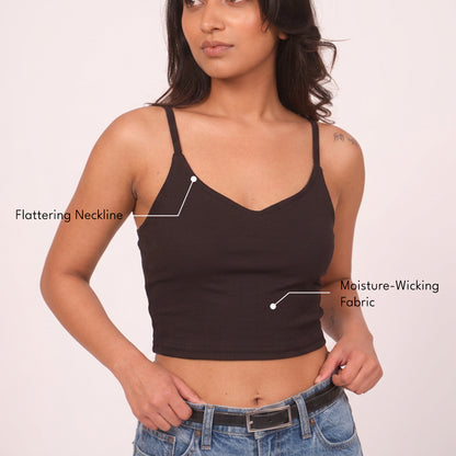 Munns & Mars Womens Casual Wear Spaghetti Strap Tank Top