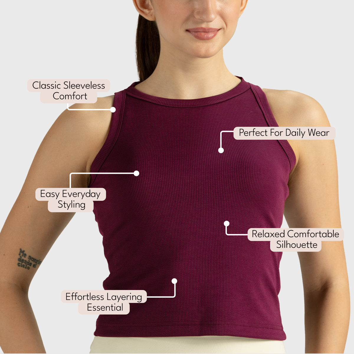 Casual Wear Classic Sleeveless Tank Top