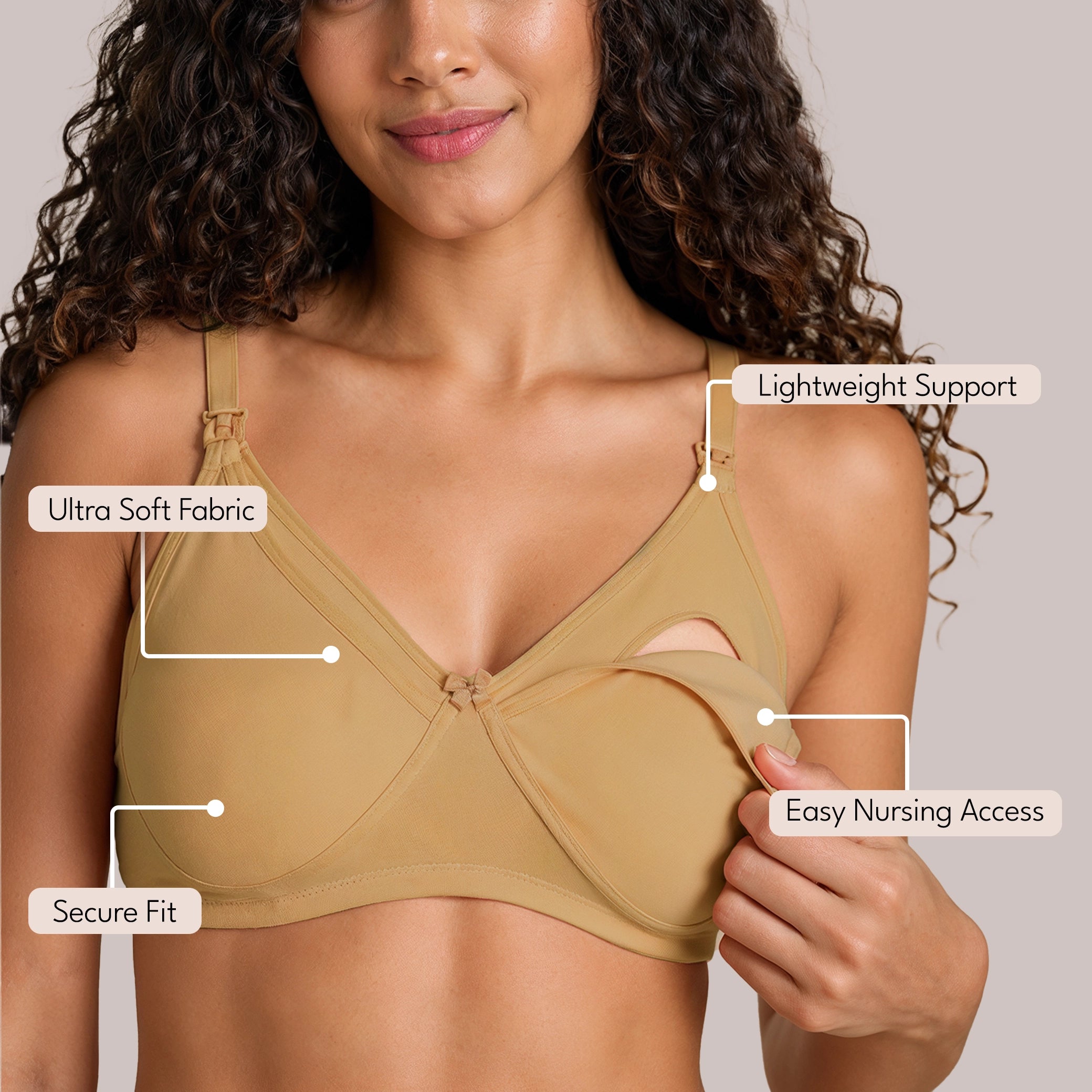 Munns & Mars Pack of 2 Women's Maternity Bra