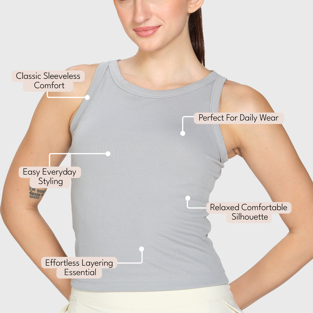 Casual Wear Classic Sleeveless Tank Top