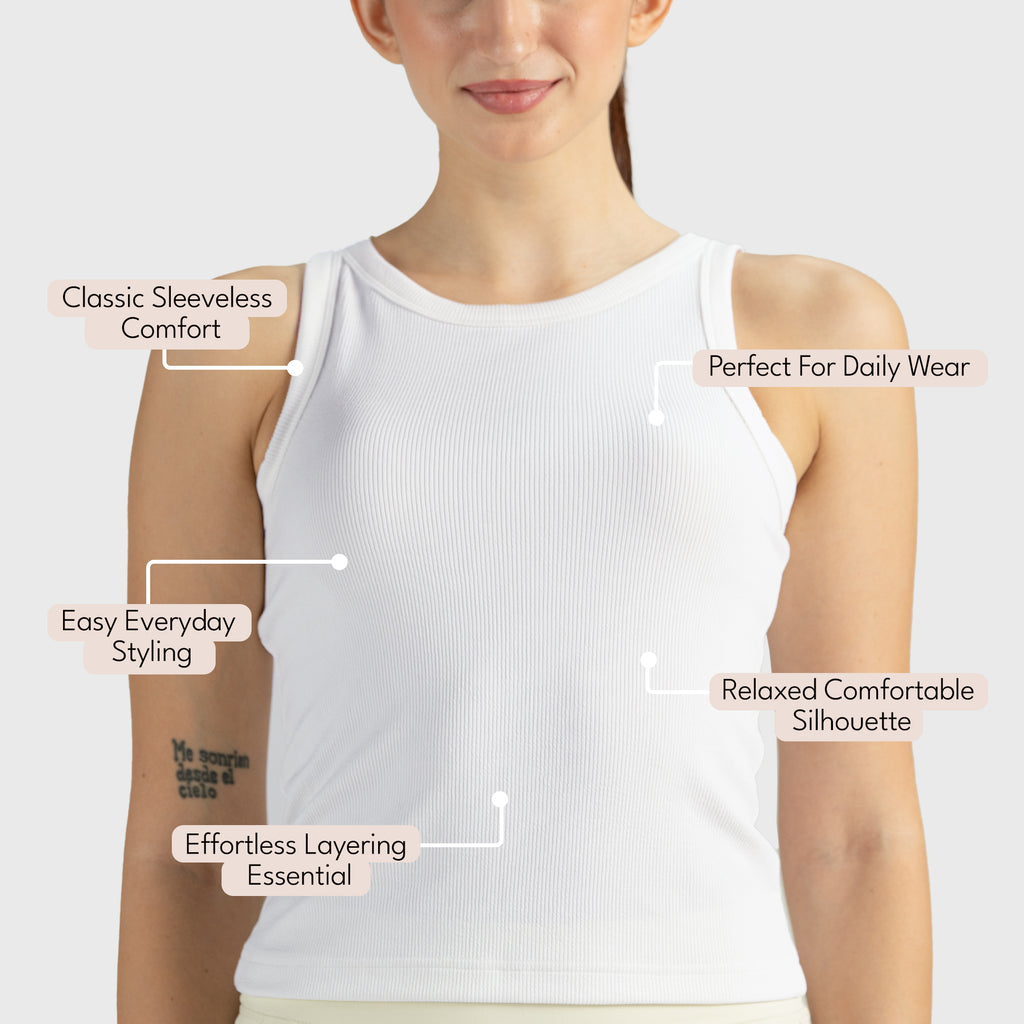 Casual Wear Classic Sleeveless Tank Top