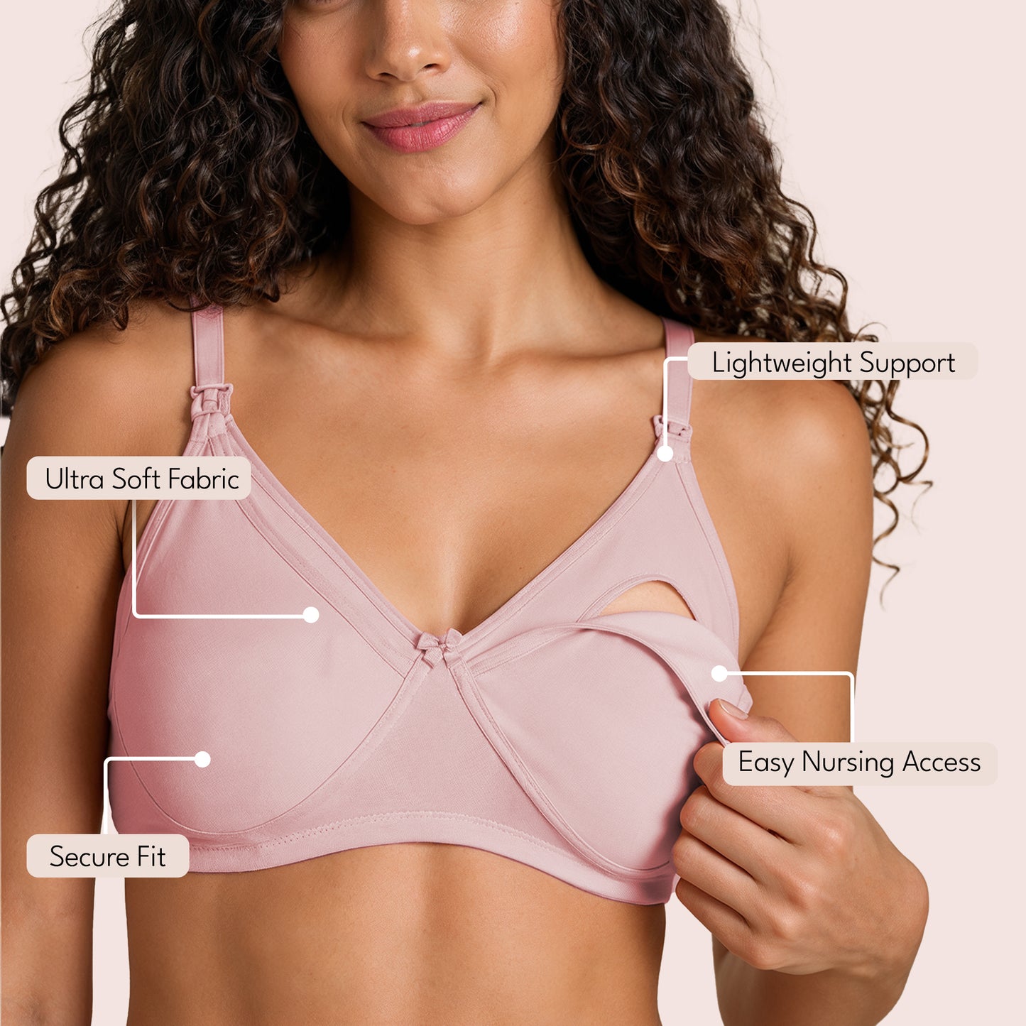 Munns & Mars Pack of 2 Women's Maternity Bra