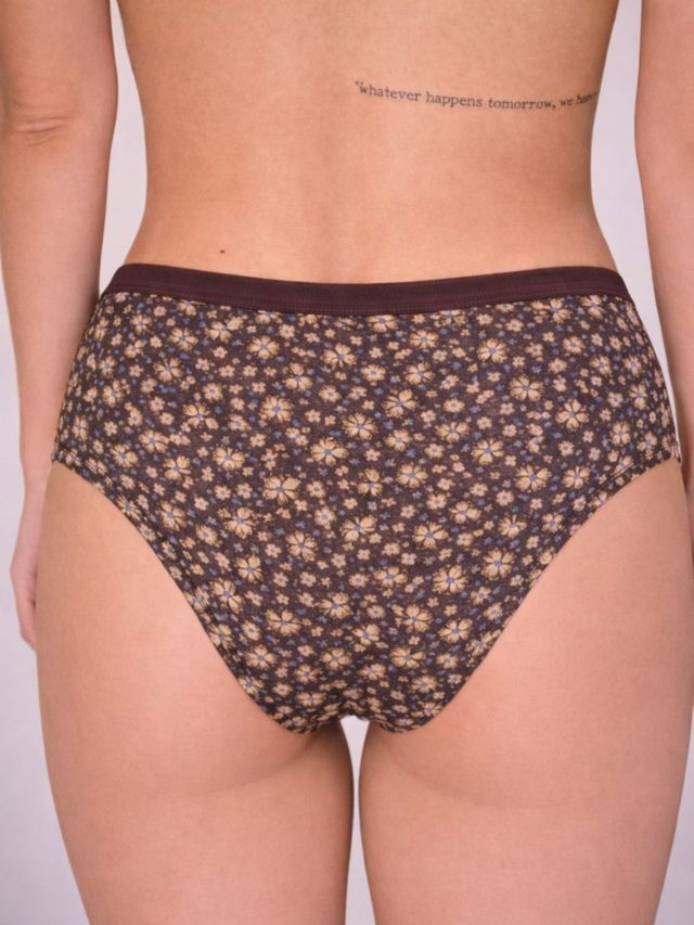 Munns & Mars Womens Cotton Printed Mid Waist Hipster Panty