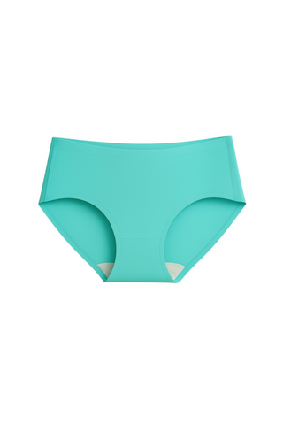 Seamless Bonded Hipster Panty - Turquoise