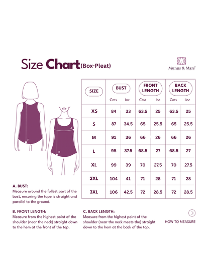 Munns & Mars Box-Pleat Tank Top - Navy Blue