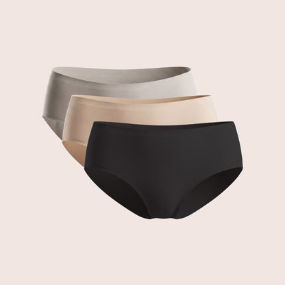 Munns & Mars Womens  Seamless Bonded Hipster Panty - pack of 3
