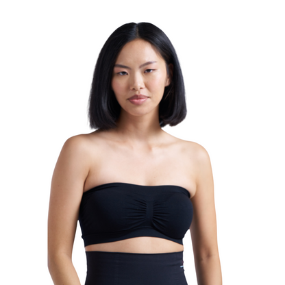 Munns & Mars Bundle of Seamless Non-Padded Tube Bra - Beige & Black