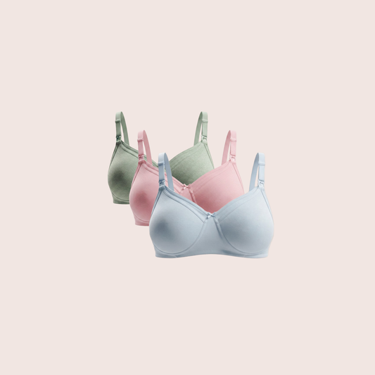 Munns & Mars Pack of 3 Womens Maternity Bra