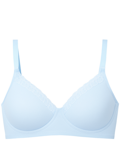 Munns & Mars Lingeries Set- T-shirt Bra & Mid Waist Hipster Panty with Outer Elastic