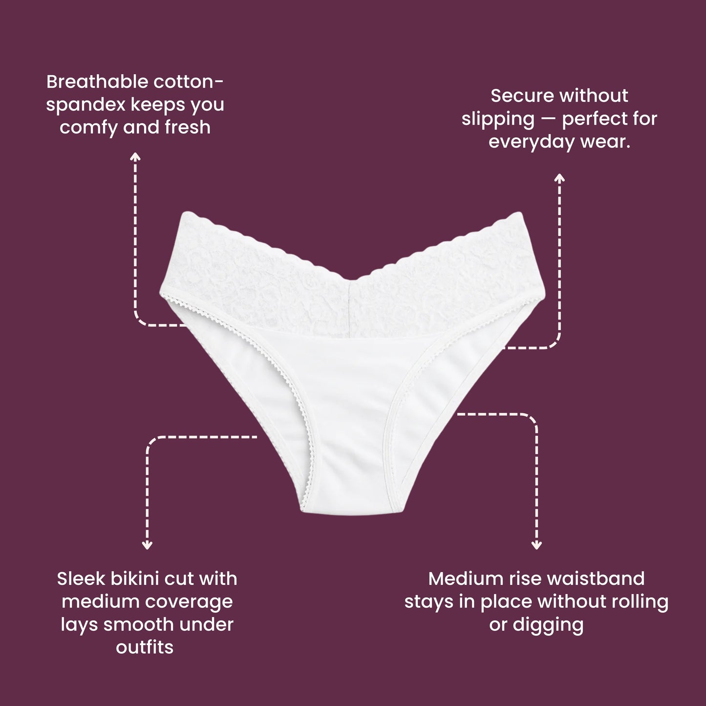 Mid Waist Bikini Panty