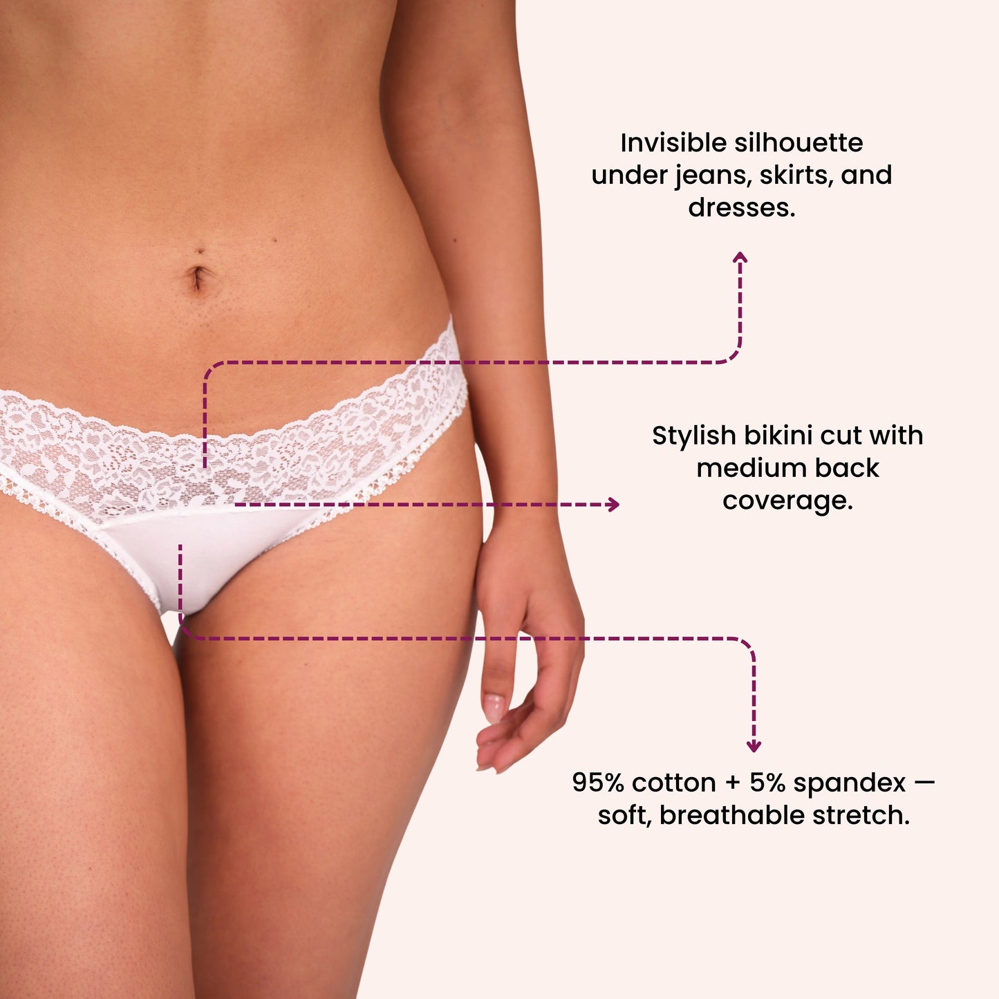 Mid Waist Bikini Panty