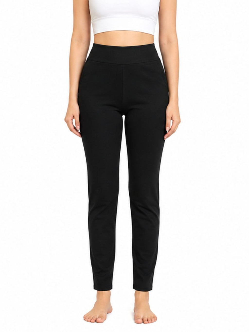 High Rise All Day Cotton Lycra Pant