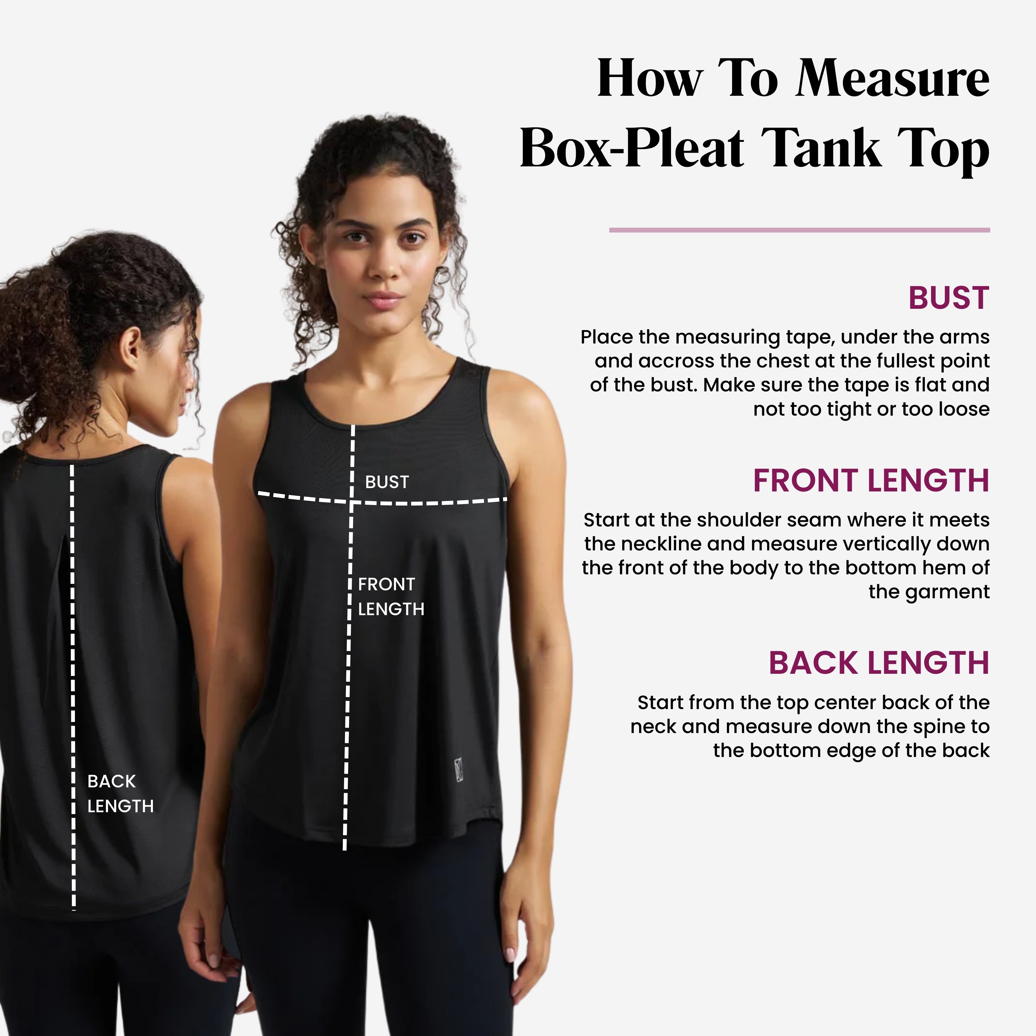 Munns & Mars Box-Pleat Tank Top - Black