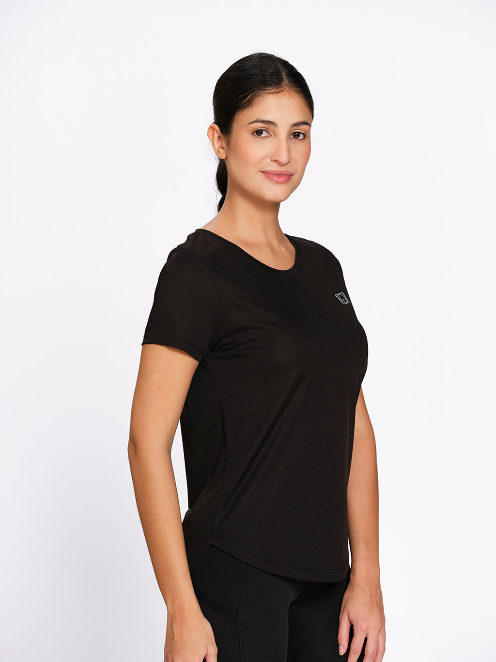 Curved Hem Activewear T-Shirt