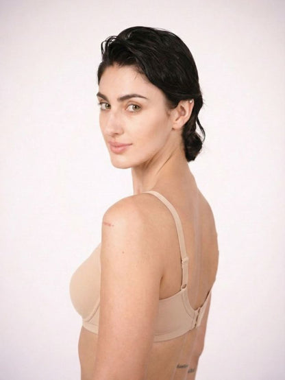 Munns & Mars Womens Cotton Lightly Padded Plain T-Shirt Bra