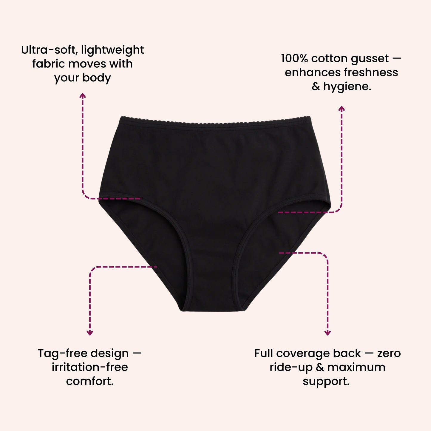 Munns & Mars Cotton Full coverage Hipster Panty
