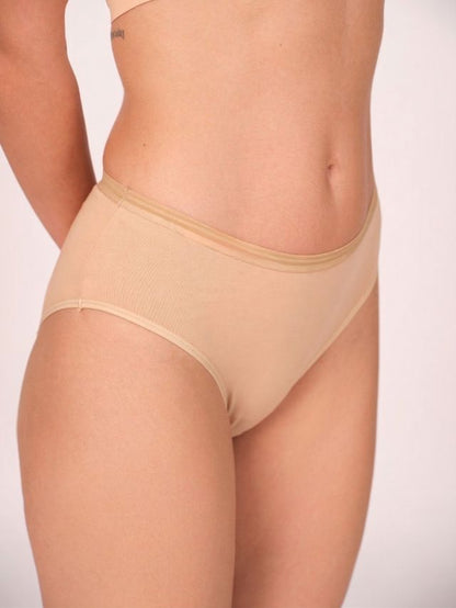 Munns & Mars Womens Cotton Mid Waist Hipster Panty Pack Of 3