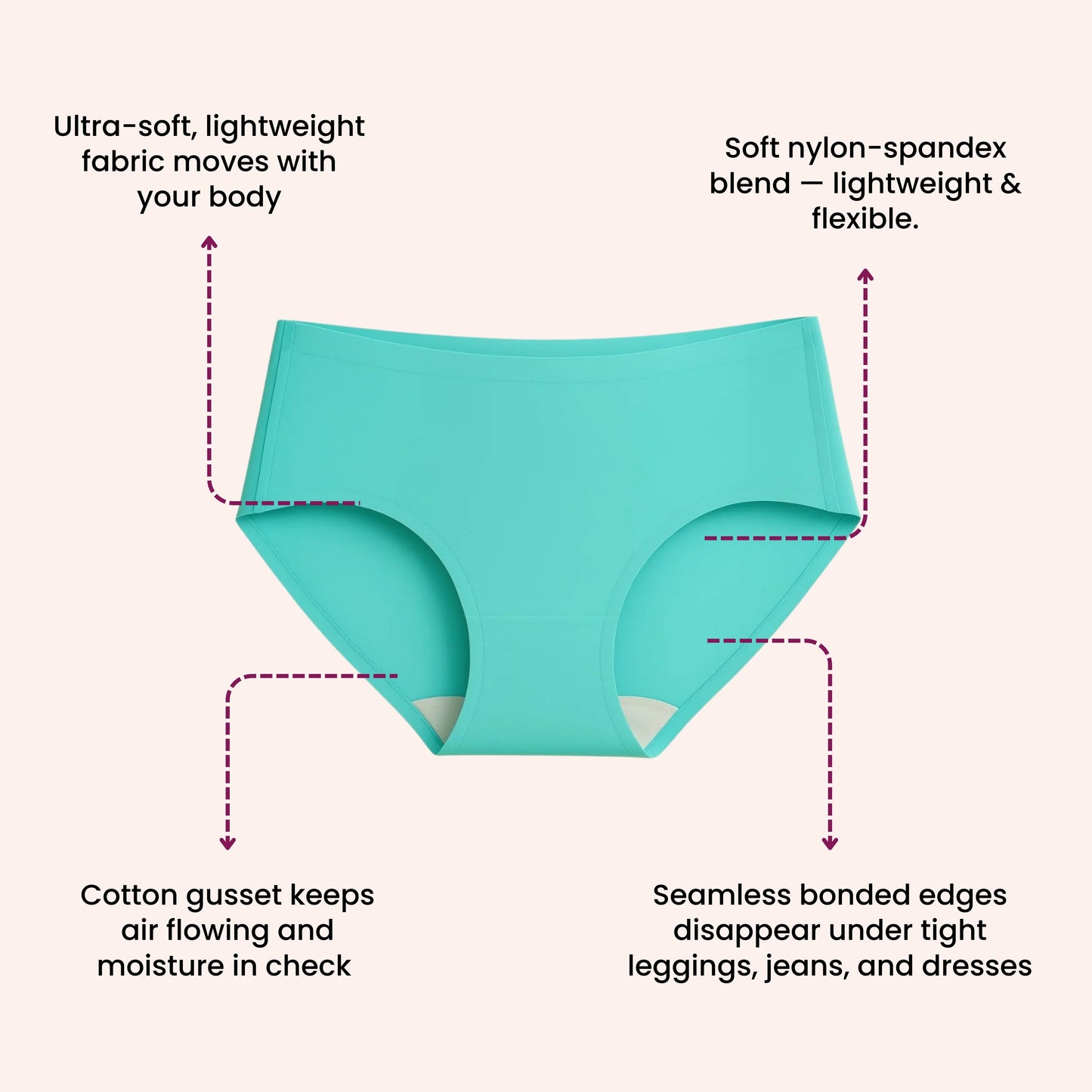 Munns & Mars Lingeries Set- T-shirt Bra & Seamless Bonded Hipster Panty