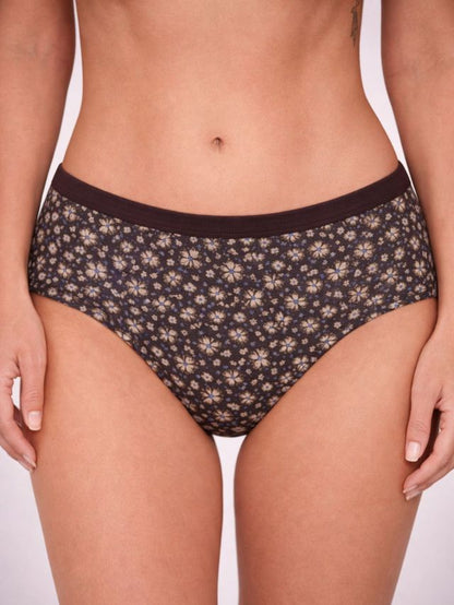 Munns & Mars Womens Cotton Printed Mid Waist Hipster Panty