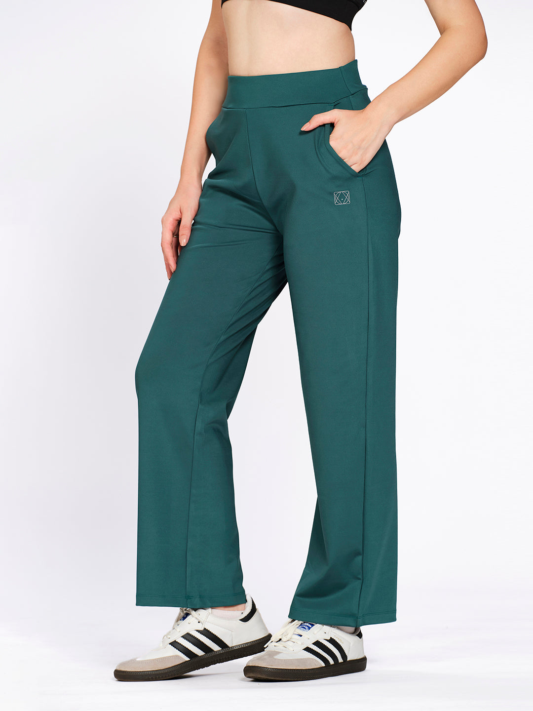 Munns & Mars Women's Wide Leg Aura Pant Stretchable Western Gym Wear