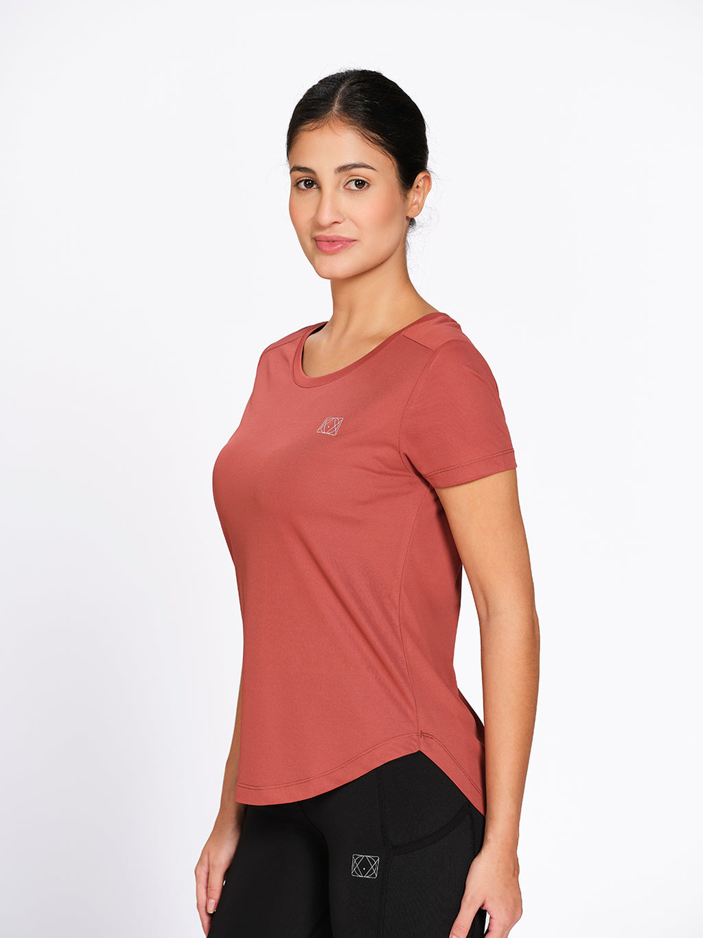 Munns & Mars Women's Curved Hem Activewear T-Shirt