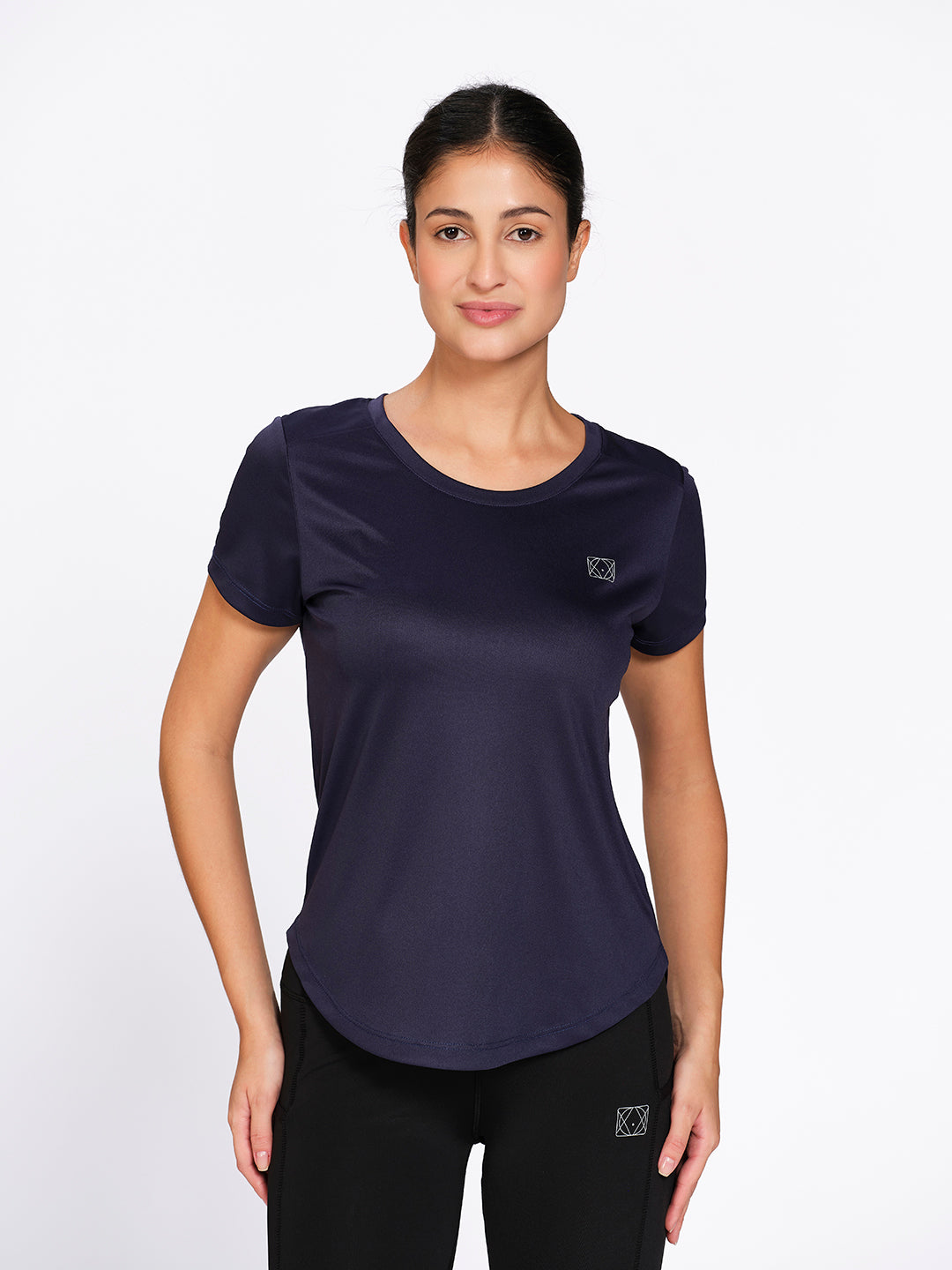 Munns & Mars Women's Curved Hem Activewear T-Shirt