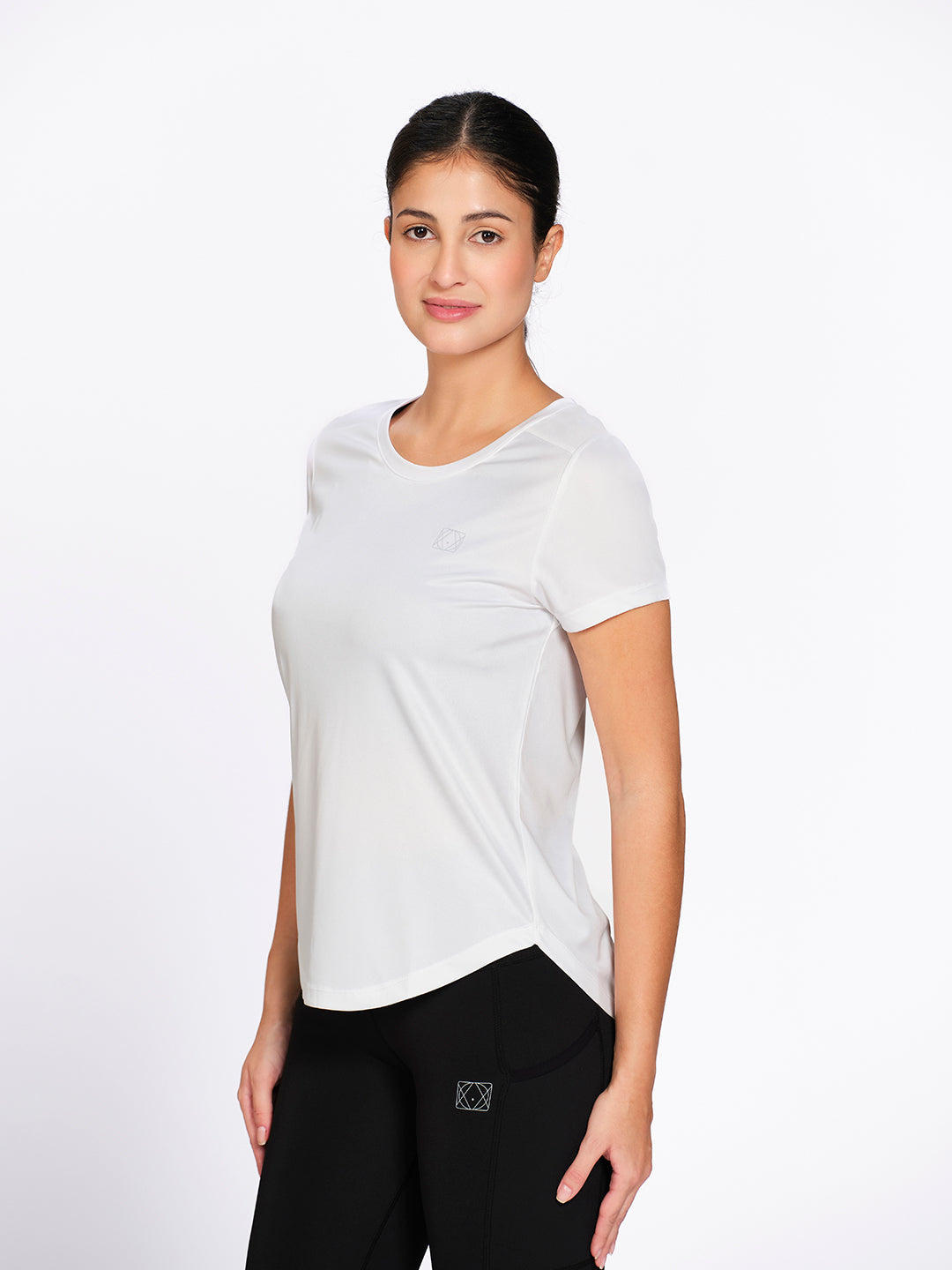Munns & Mars Women's Curved Hem Activewear T-Shirt
