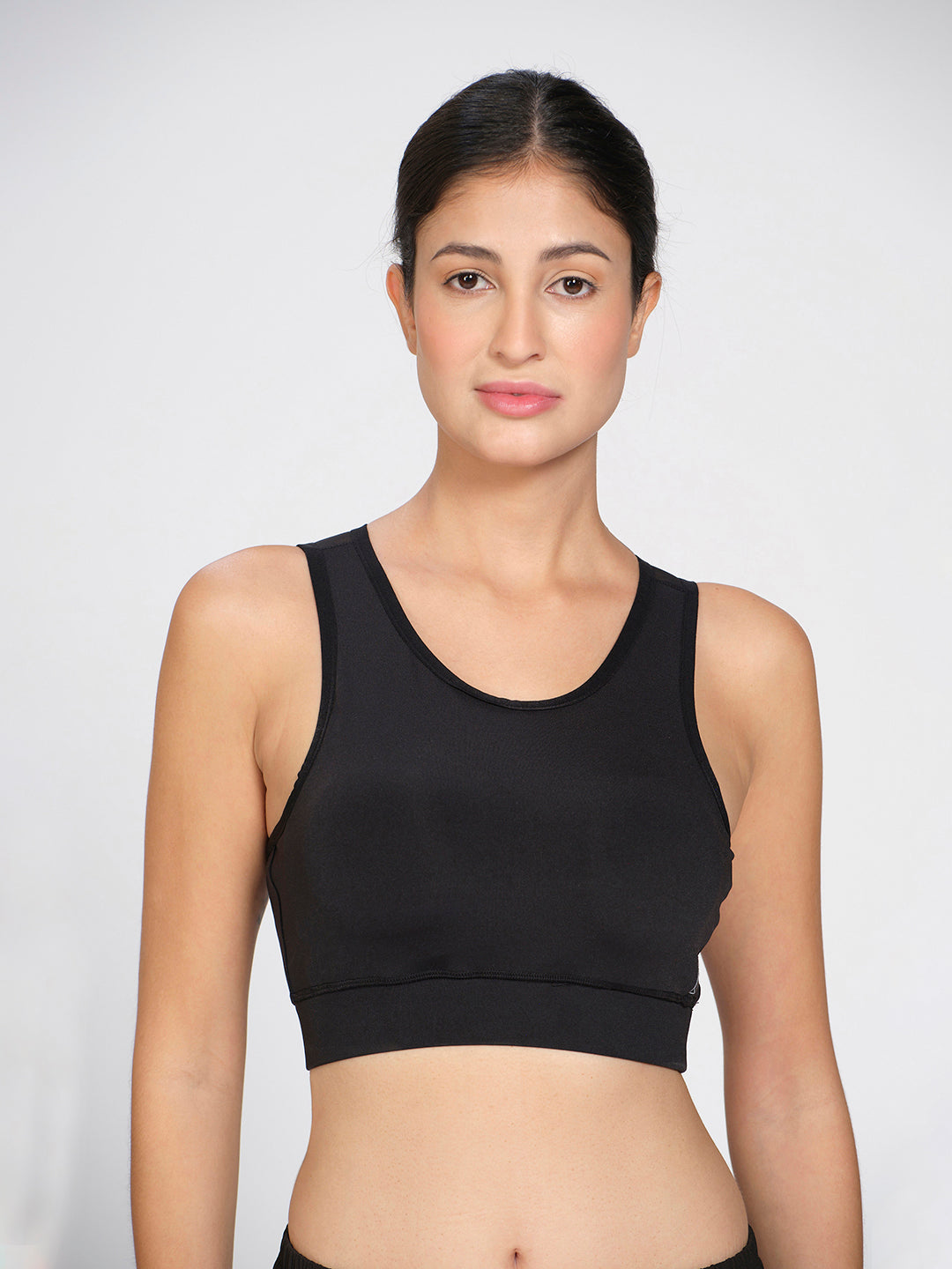 Munns & Mars Women Padded Non Wired Mesh Racer Back Sports Bra