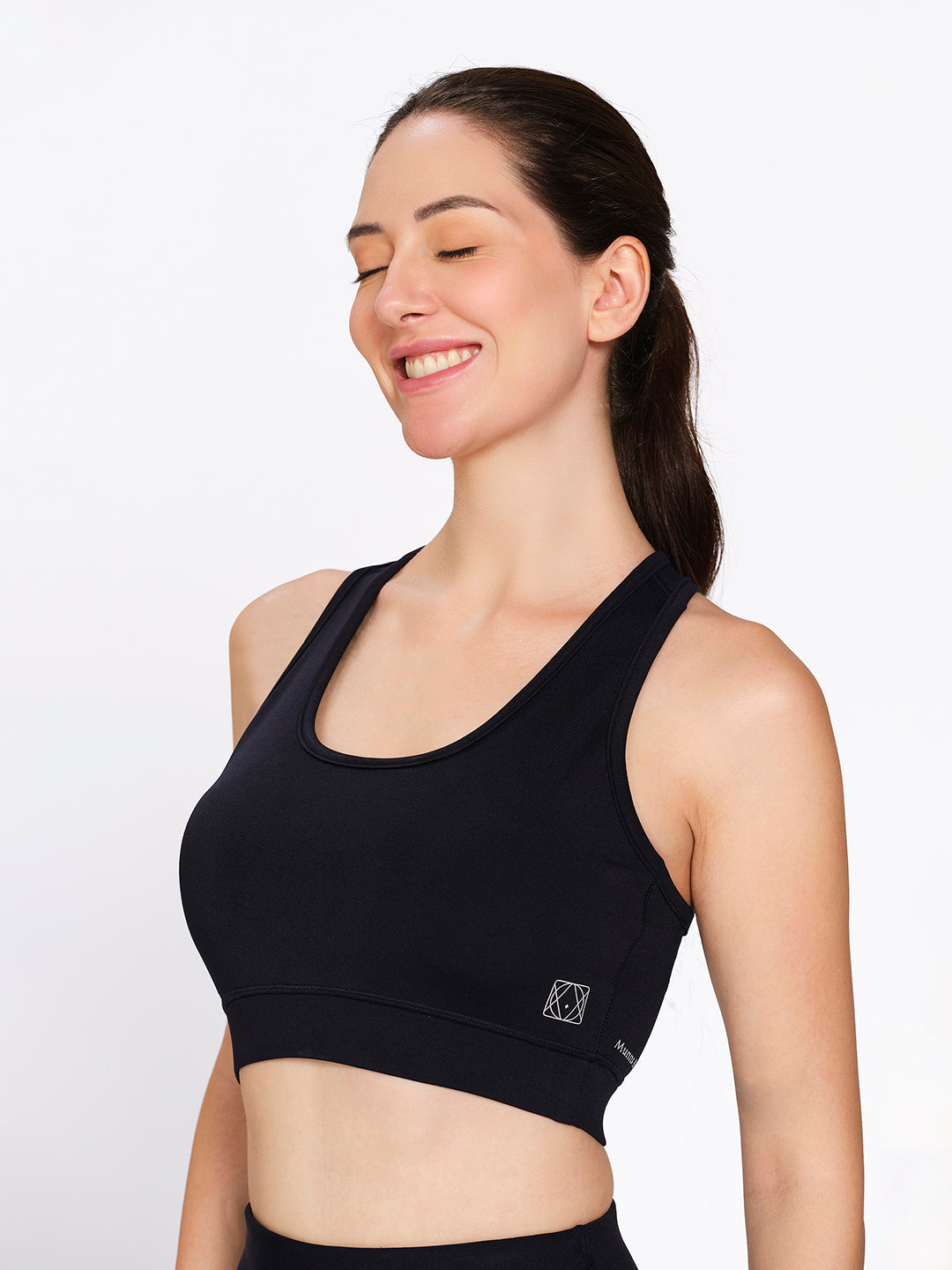 Munns & Mars Women Padded Non Wired Racer Back Sports Bra