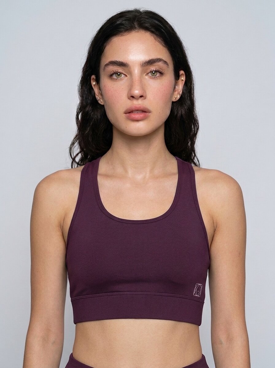 Munns & Mars Women Padded Non Wired Racer Back Sports Bra