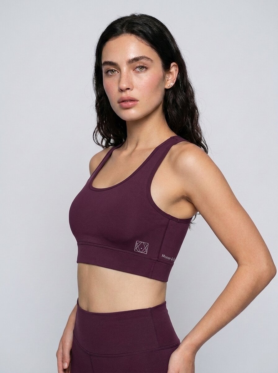 Munns & Mars Women Padded Non Wired Racer Back Sports Bra