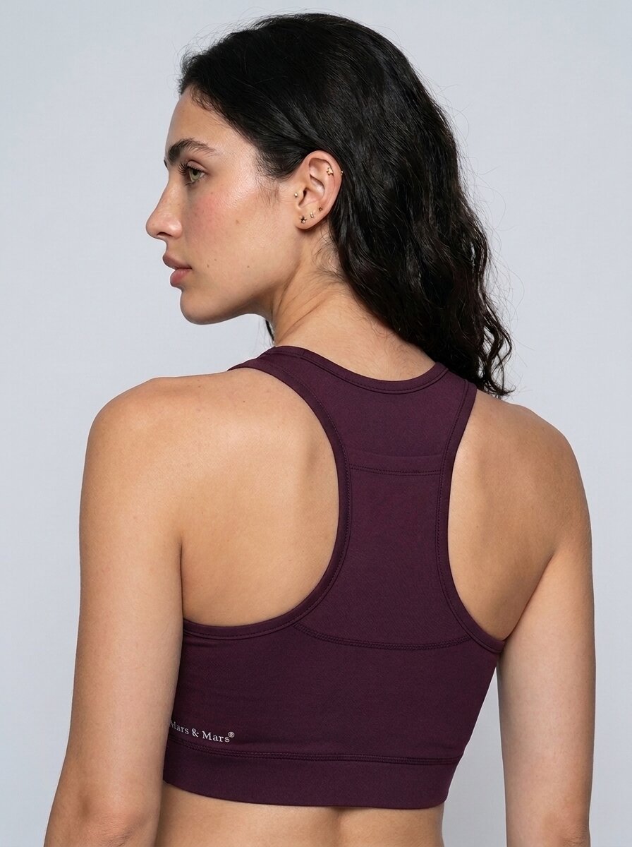 Munns & Mars Women Padded Non Wired Racer Back Sports Bra