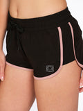 Munns & Mars Women's Solid Dry Fit Running Shorts with Inner Panty & Back Pocket