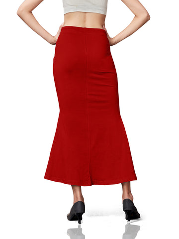 Saree Shapewear Cotton Fish Cut - Red