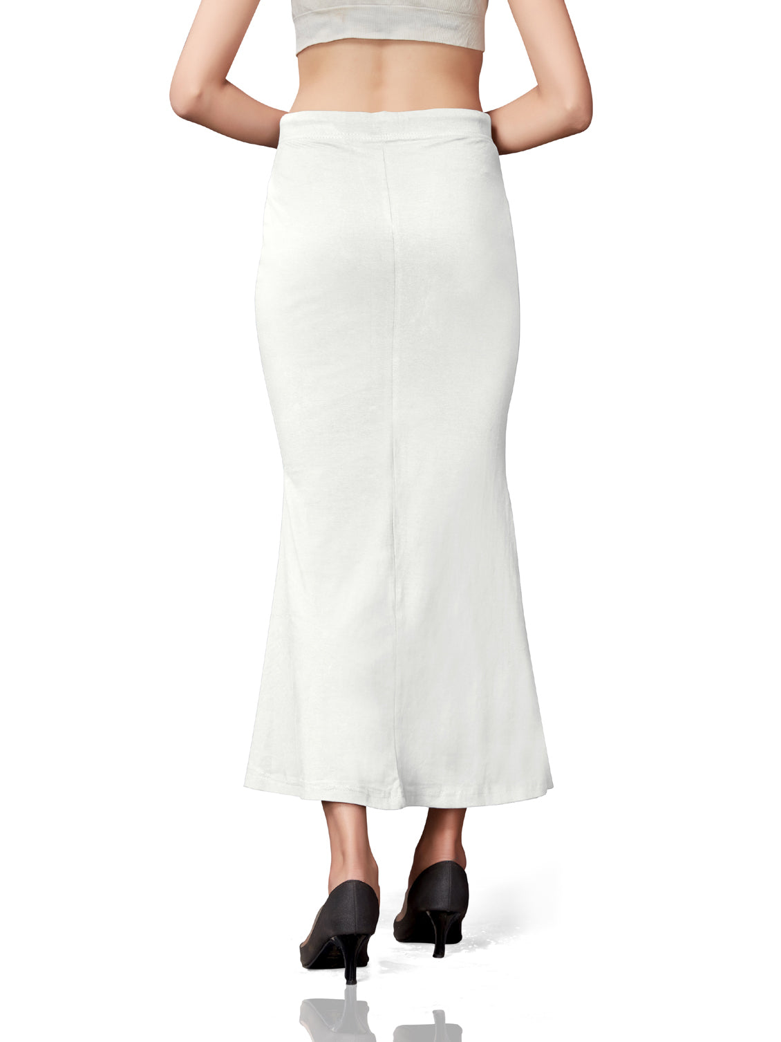 Saree Shapewear Cotton Fish Cut - White