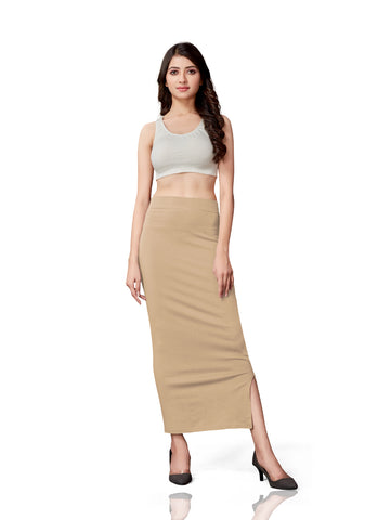 Saree Shapewear Cotton Straight Cut - Beige