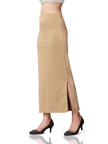 Saree Shapewear Cotton Straight Cut - Beige