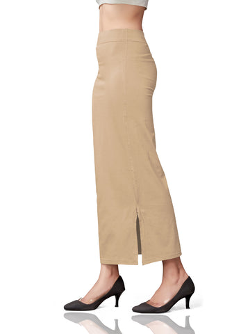 Saree Shapewear Cotton Straight Cut - Beige