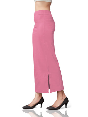 Saree Shapewear Cotton Straight Cut - Pink