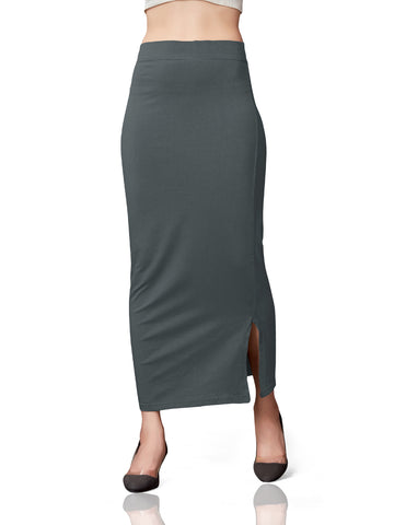 Saree Shapewear Cotton Straight Cut - Gray